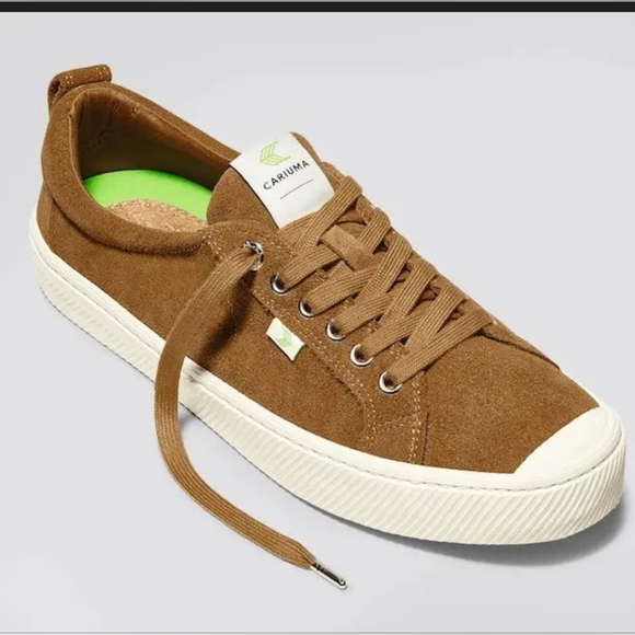 Cariuma Shoes - CARIUMA Women's Low Suede Sneakers Camel Brown Shoe Size 9.5 US